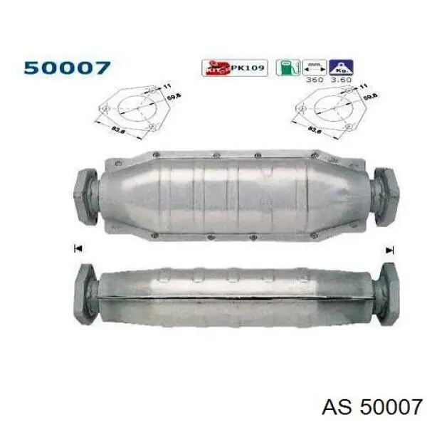 Купити 099244 Bosal Перетворювач відпрацьованих газів