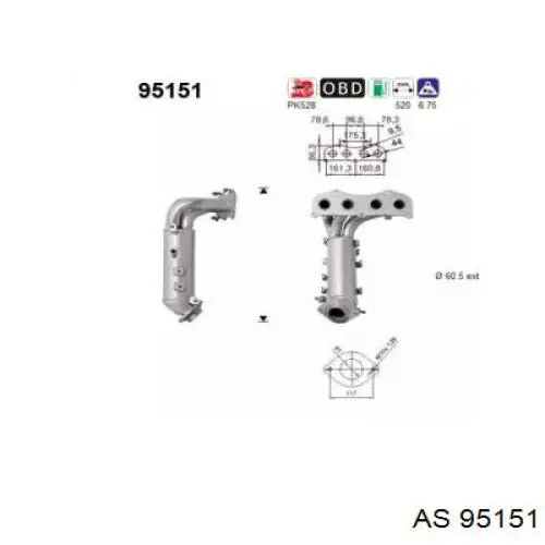 Конвертор-каталізатор (каталітичний нейтралізатор) Toyota RAV4 III позашляховик (A3) (2005 - 2012) ціна, від 304.10 USD
