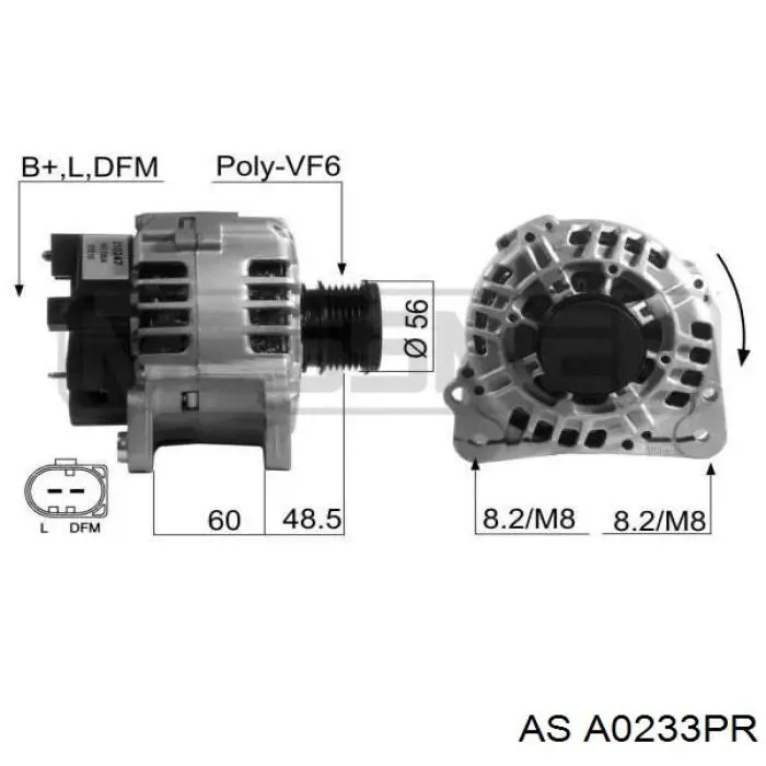 Купити A0233PR AS/Auto Storm Генератор