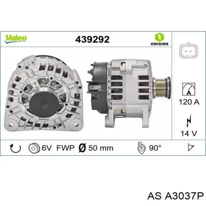 Генератор AS/Auto Storm A3037P ціна, від 154.20 USD