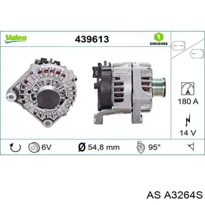 Генератор A3264S AS/Auto Storm