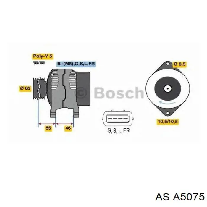 Генератор AS/Auto Storm A5075 ціна, від 50.73 USD