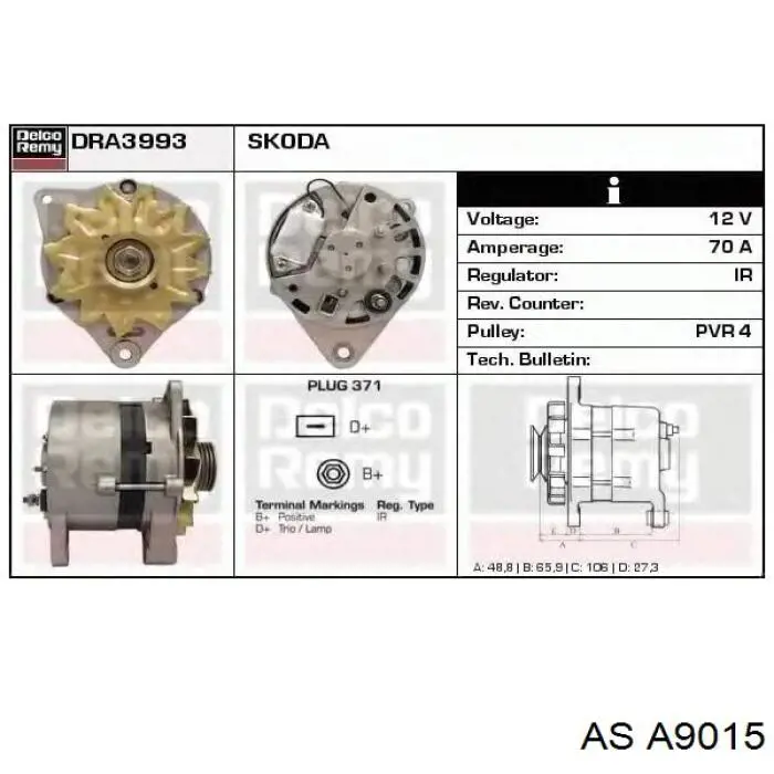 Генератор AS/Auto Storm A9015 ціна, від 120.63 USD