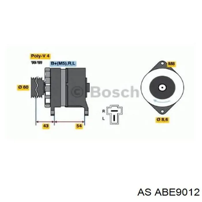 Купити ABE9012 AS/Auto Storm Підшипник генератора