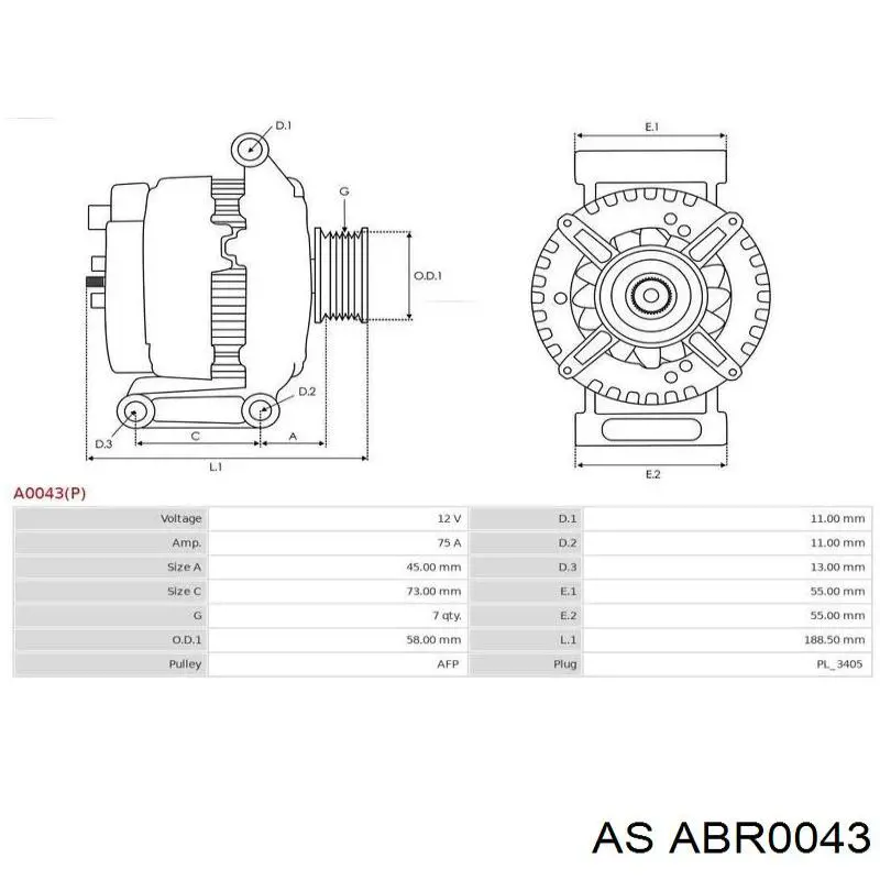  AS/Auto Storm ABR0043 ціна, від 14.18 USD
