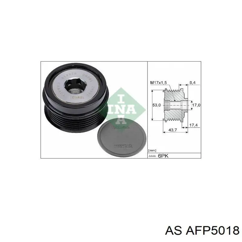 Інерційний шків AS/Auto Storm AFP5018 ціна, від 19.71 USD