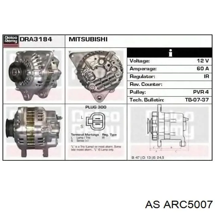 Діодний міст ARC5007 As-pl