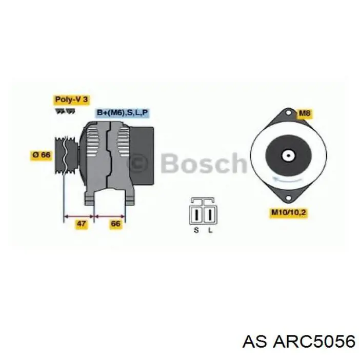Міст доданий генератора AS/Auto Storm ARC5056 ціна, від 16.21 USD