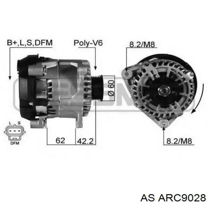 Діодний міст ARC9028 AS/Auto Storm
