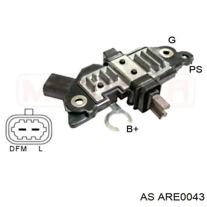 ARE0043 AS/Auto Storm реле-регулятор генератора, (реле зарядки)