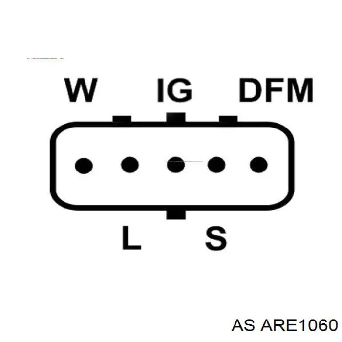 Реле-регулятор генератора, (реле зарядки) ARE1060 AS/Auto Storm