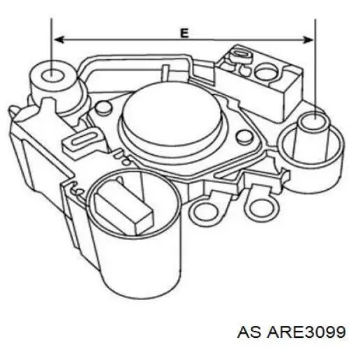 Реле зарядки генератора As-pl ARE3099S ціна, від 47.27 USD