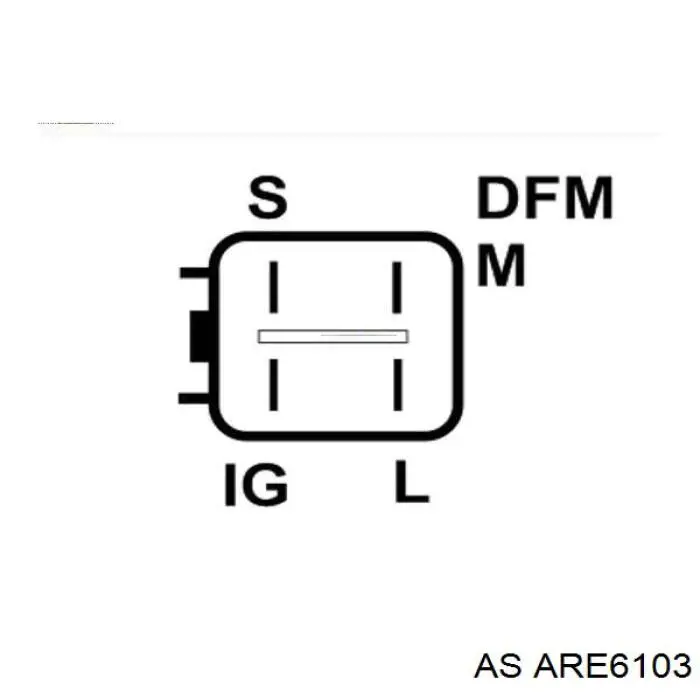 Реле зарядки генератора AS/Auto Storm ARE6103 ціна, від 21.42 USD