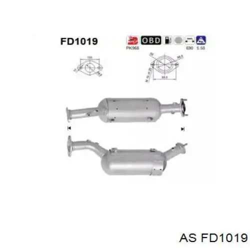 Купити DPF034 Polcar Сажевый фільтр