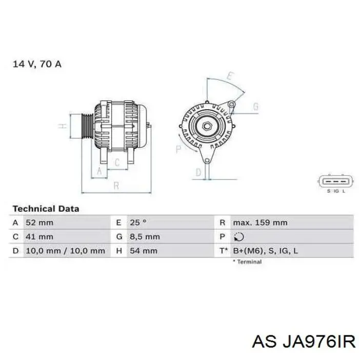 Генератор JA976IR AS/Auto Storm