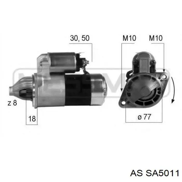 SA5011 AS/Auto Storm Якір (ротор) стартера