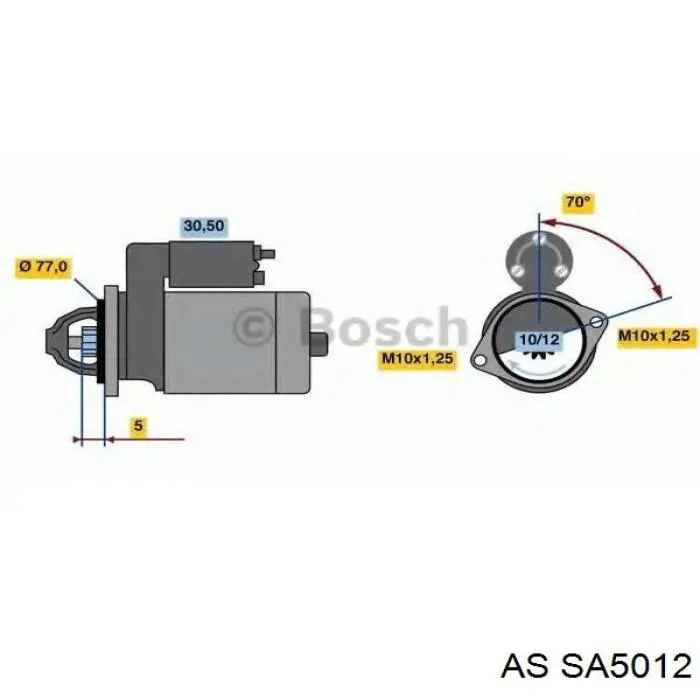 Якір стартера AS/Auto Storm SA5012