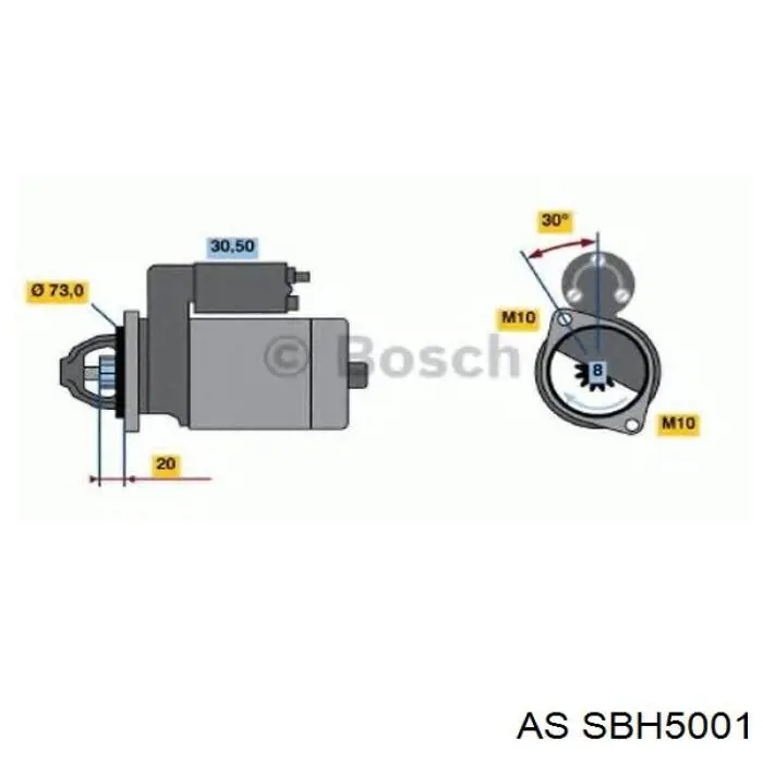 Купити SBH5001 AS/Auto Storm Щеткодеpжатель стартера