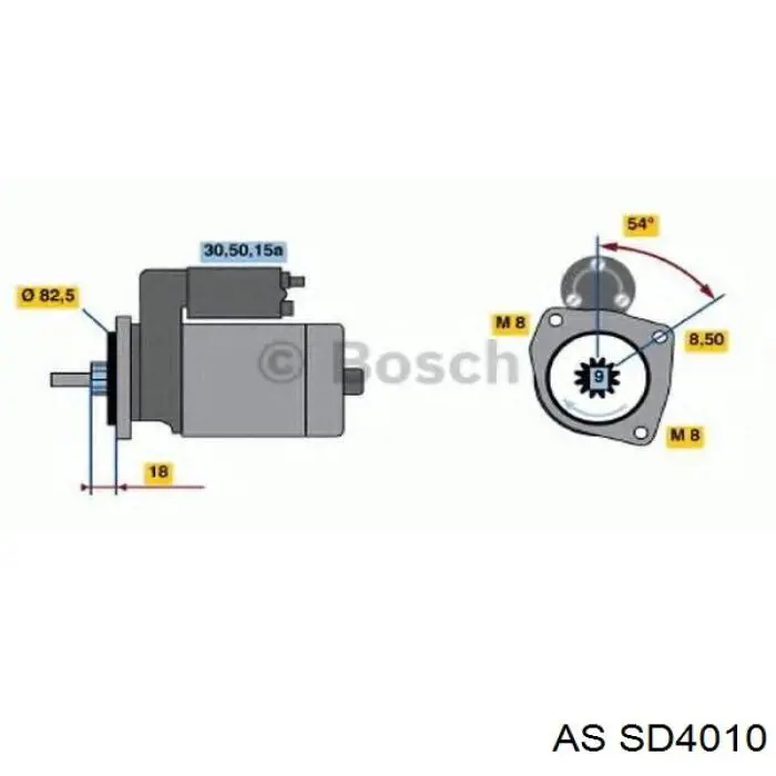 Бендикс стартера SD4010 As-pl