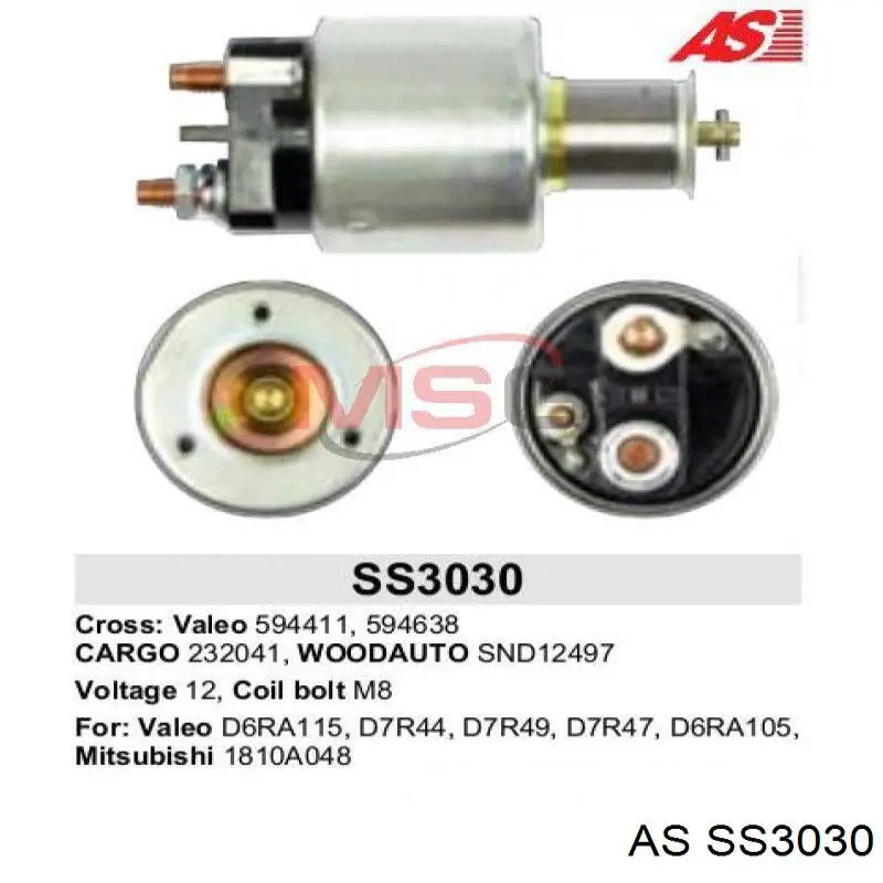 Контактор AS/Auto Storm SS3030 ціна, від 15.42 USD