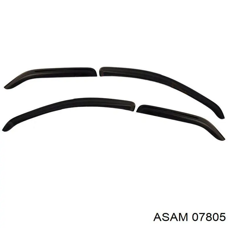 07805 Asam дефлектор-обтікач (вітровики на скло дверей, комплект 2 шт)