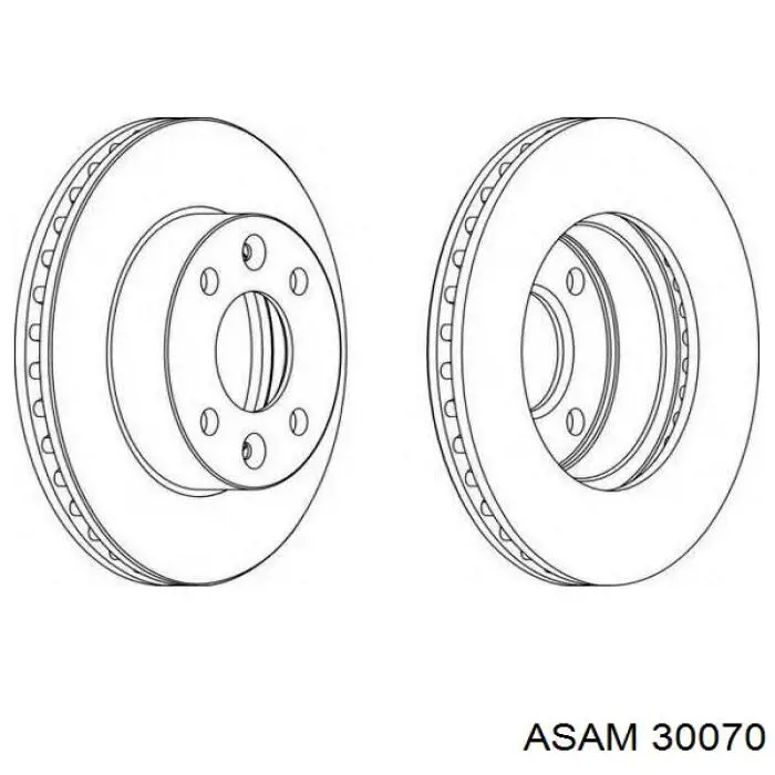 30070 Asam Гальмо дискове переднє