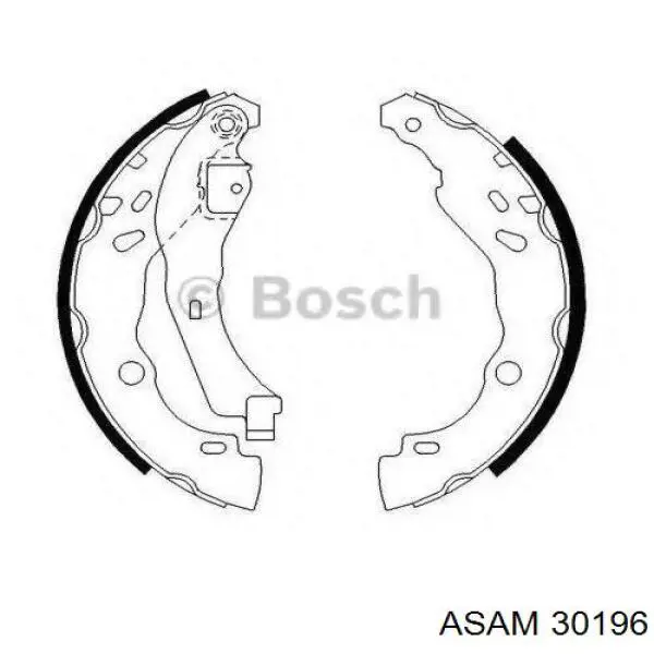 Колодки гальмові задні, барабанні Asam 30196 ціна, від 16.04 USD