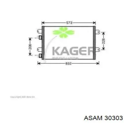 Конденсатор кондиціонера Asam 30303 ціна, від 69.15 USD