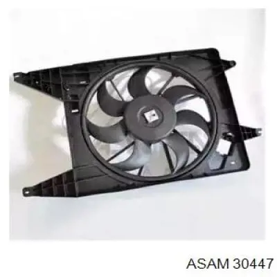 Купити 30447 Asam Дифузор радіатора охолодження, в зборі з двигуном і крильчаткою