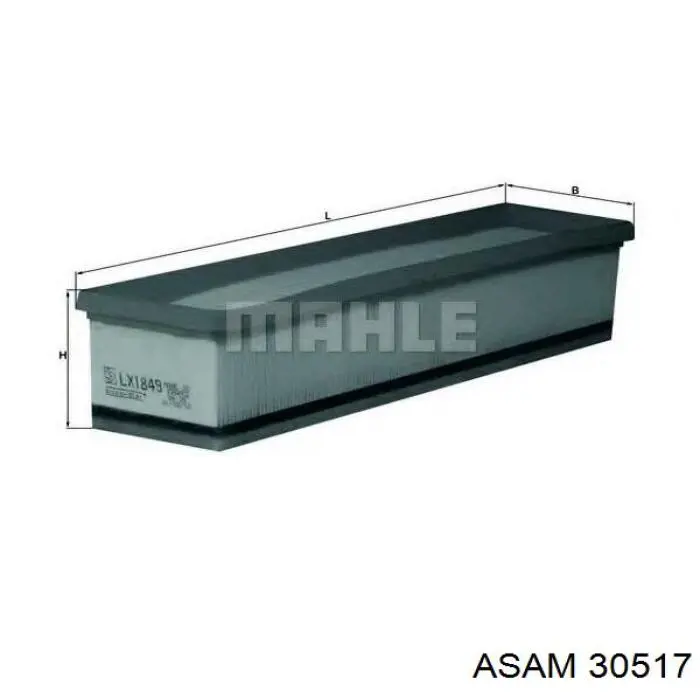 Елемент повітряного фільтра Asam 30517 ціна, від 4.56 USD