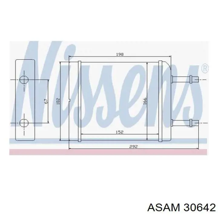 Радіатор пічки (обігрівача) Asam 30642 ціна, від 19.49 USD