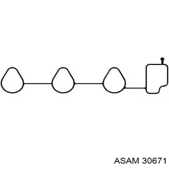 30671 Asam прокладка впускного колектора