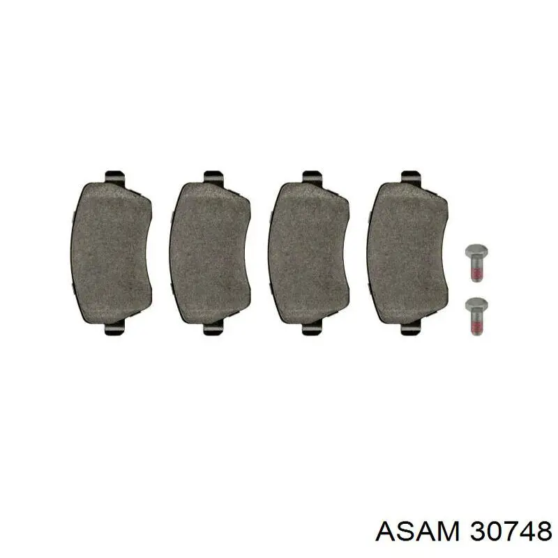 Гальмівні колодки Asam 30748 ціна, від 12.26 USD