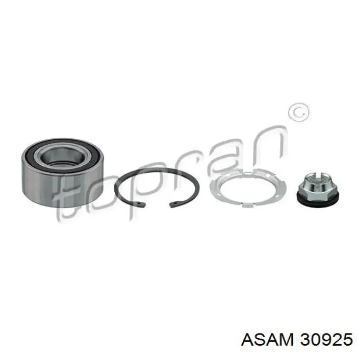 Комплект підшипник маточини передньої Asam 30925 ціна, від 21.77 USD