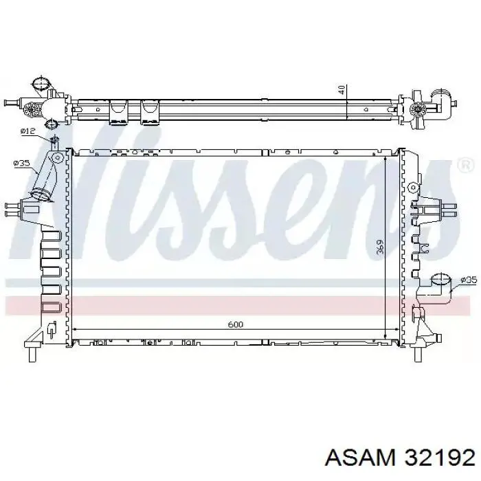 Радіатор охолодження Asam 32192