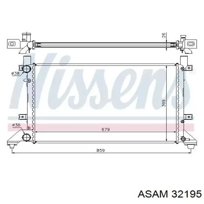Радіатор основний Asam 32195 ціна, від 62.05 USD