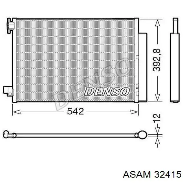 Конденсатор кондиціонера Asam 32415 ціна, від 72.29 USD