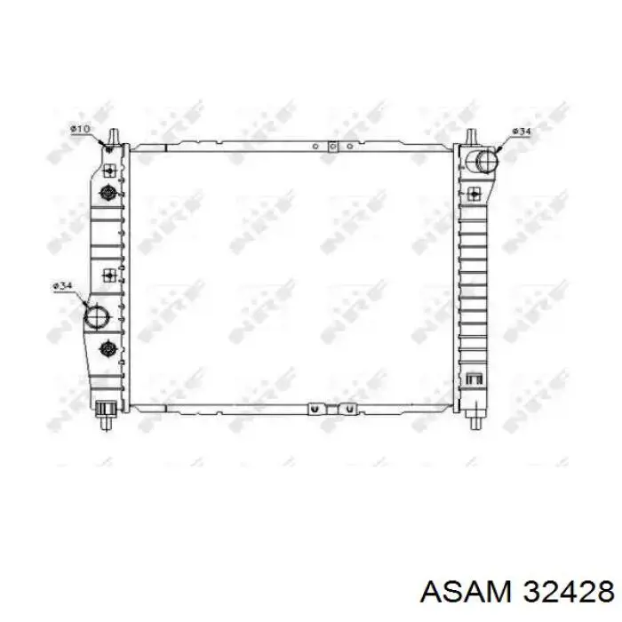 Радіатор основний Asam 32428 ціна, від 53.22 USD