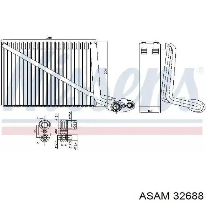 Купити 32688 Asam Шланг кондиціонера, від випарника до компресора