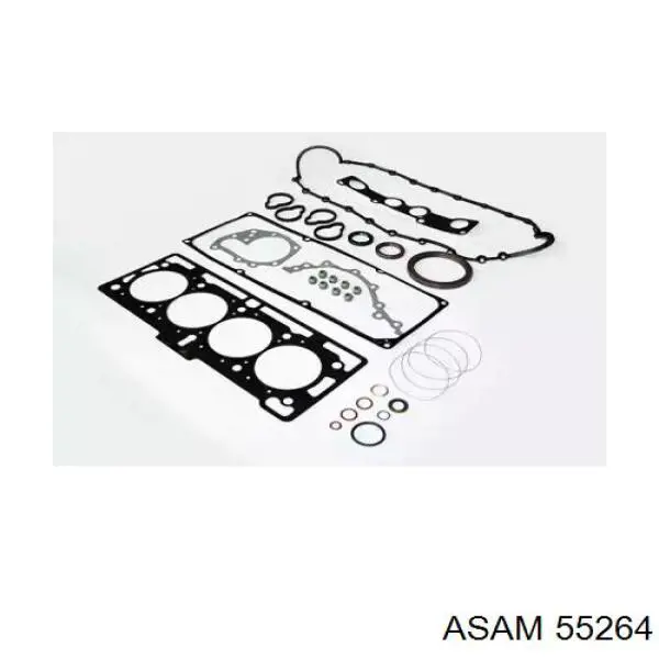 Комплект прокладок двигуна, верхній 55264 Asam