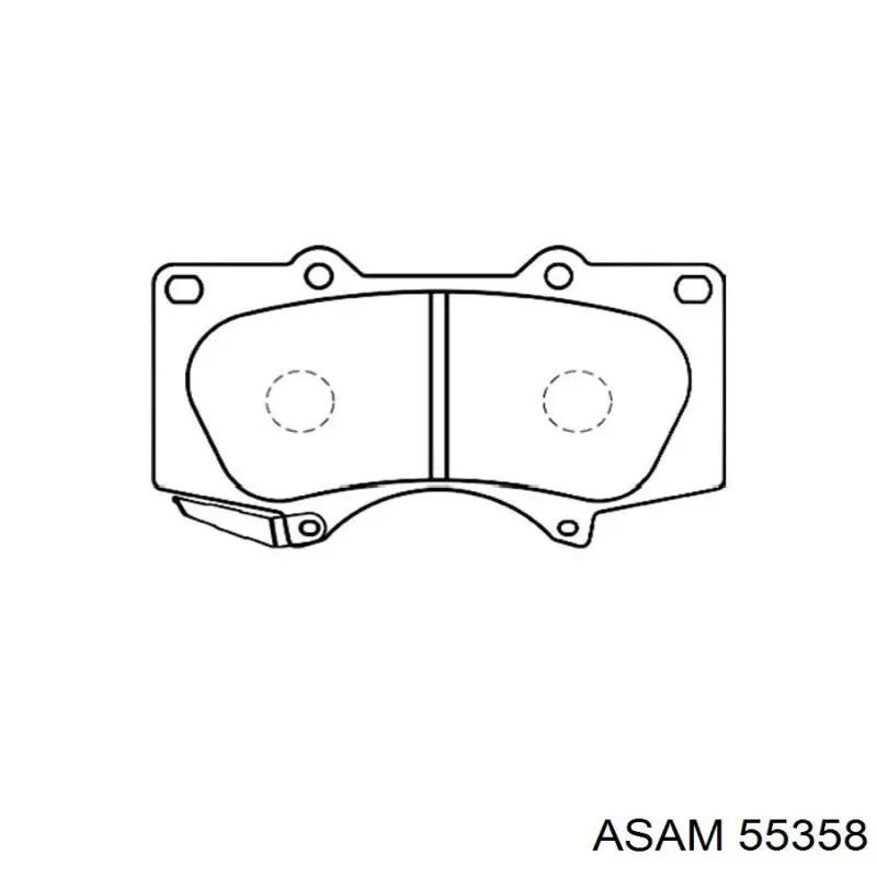Тормозні колодки Asam 55358