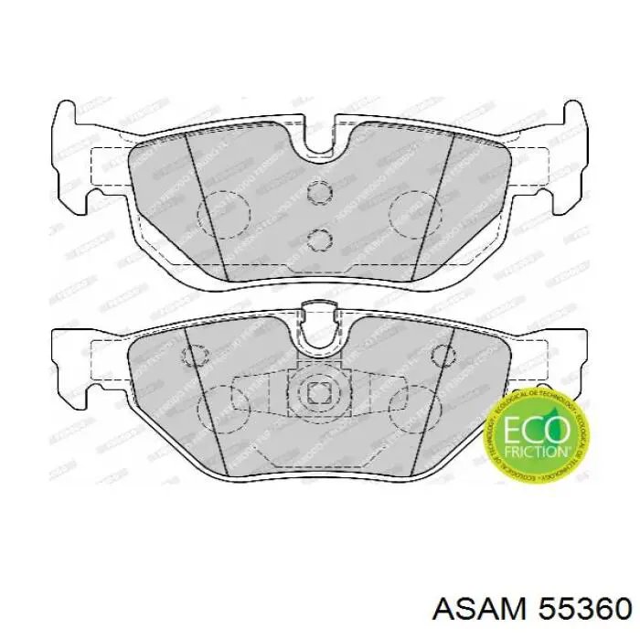 Купити 55360 Asam Задні колодки