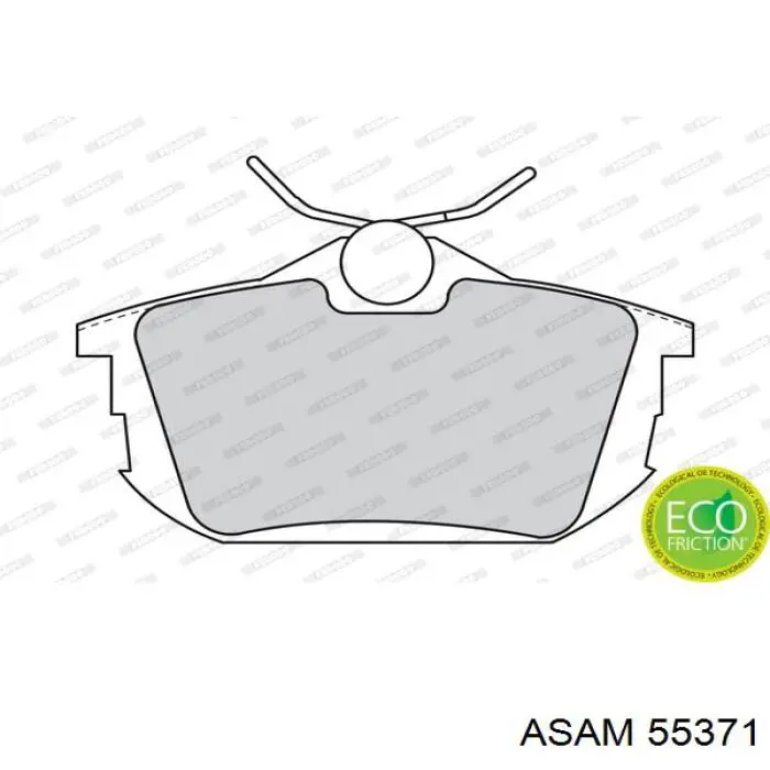 Задні гальмівні колодки Asam 55371 ціна, від 11.63 USD