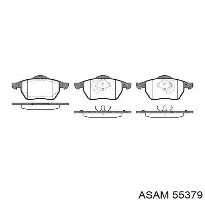 Гальмівні колодки Asam 55379 ціна, від 22.26 USD