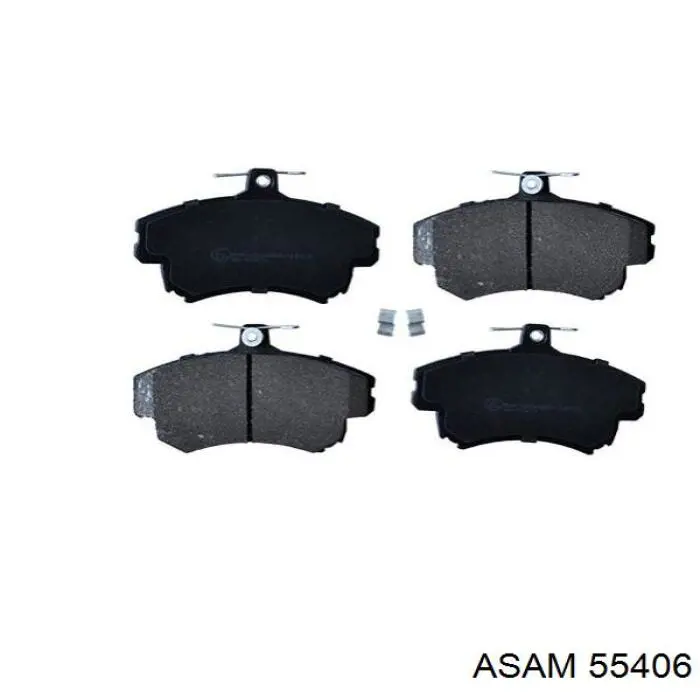 55406 Asam колодки гальмівні передні, дискові