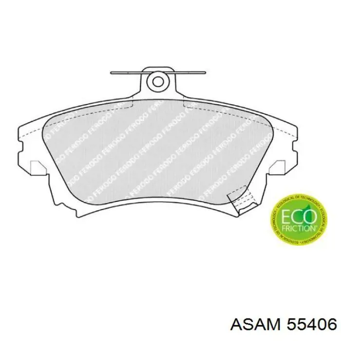 Гальмівні колодки Asam 55406 ціна, від 16.80 USD