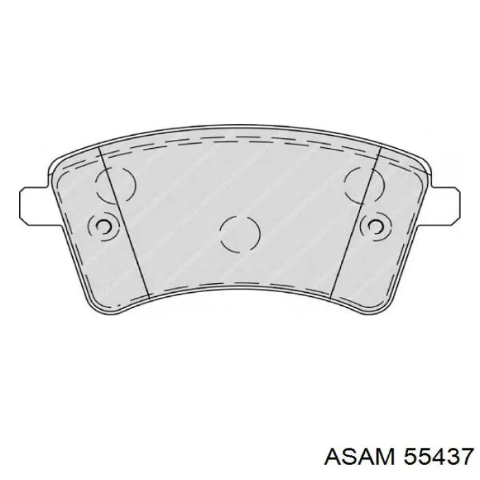 Гальмівні колодки Asam 55437 ціна, від 20.46 USD