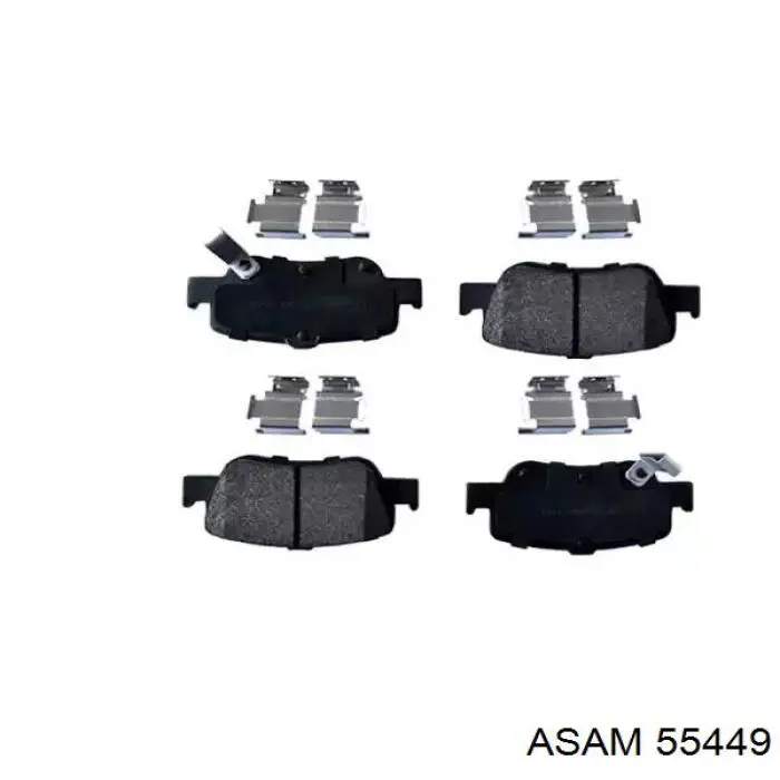 55449 Asam Колодки гальмівні задні, дискові