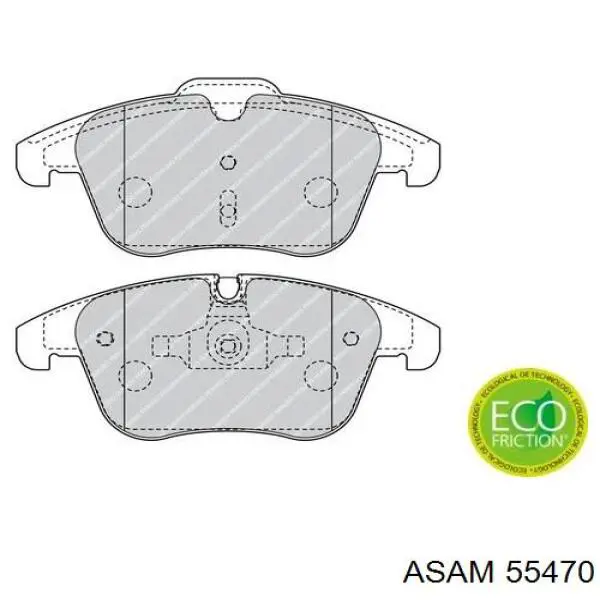 Гальмівні колодки Asam 55470 ціна, від 21.66 USD