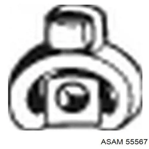 55567 Asam подушка кріплення глушника